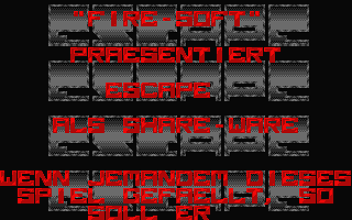 Escape atari screenshot
